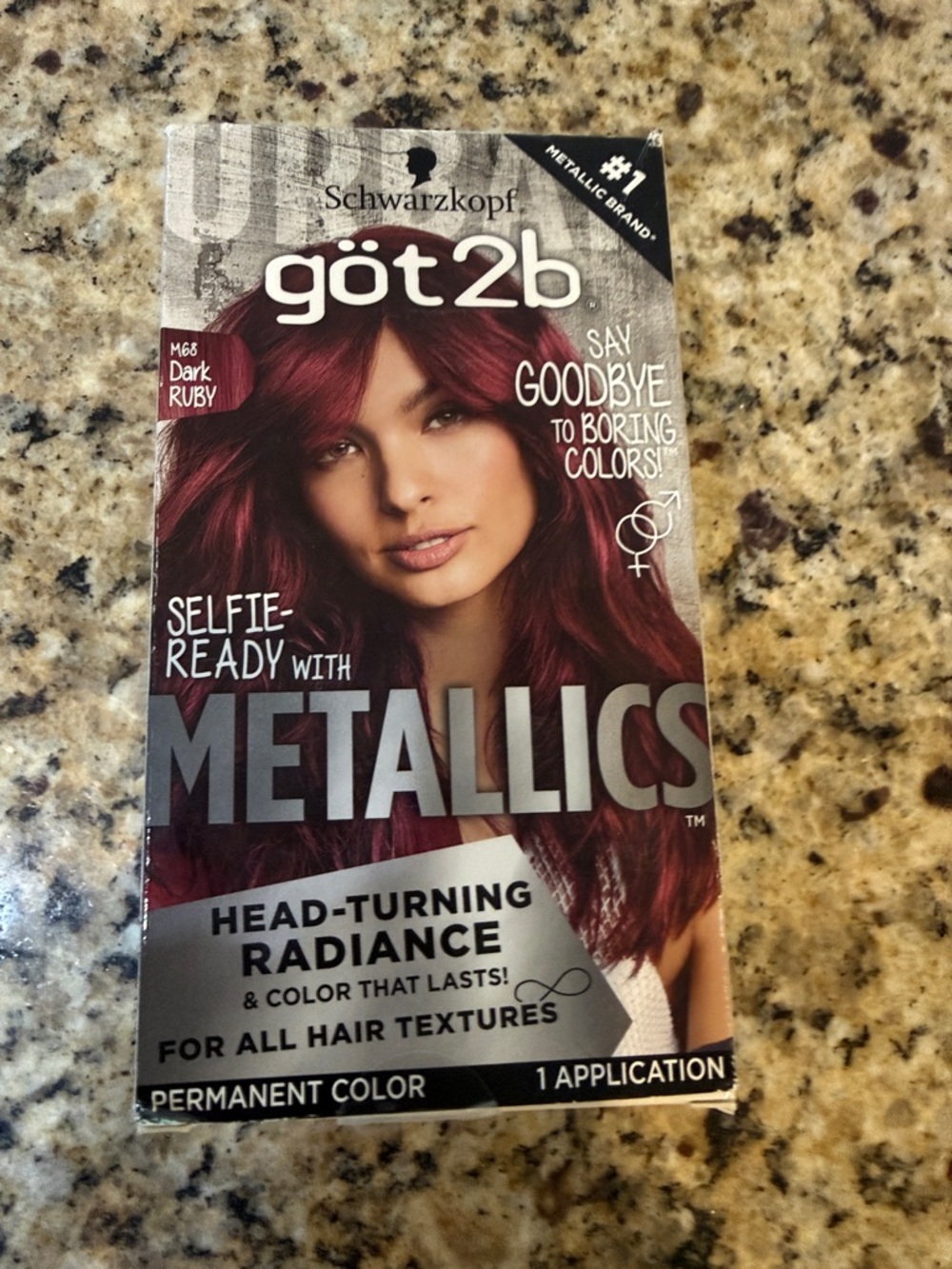 göt2b Metallics Permanent Hair Color - Dark Ruby